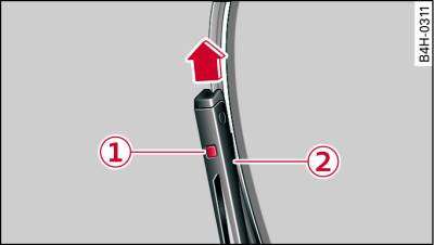 Removing the wiper blades